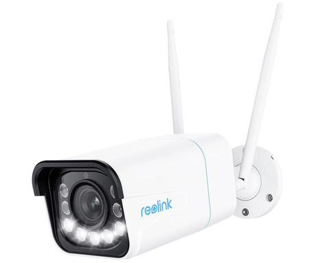 Reolink W430 IP kamera, 8MP Ultra HD, WiFi 6, nočno snemanje, IR LED diode, reflektorji, vodoodporna, aplikacija, dvosmerna komunikacija, 5x ZOOM, bela