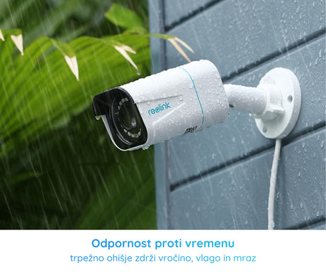 Reolink W430 IP kamera, 8MP Ultra HD, WiFi 6, nočno snemanje, IR LED diode, reflektorji, vodoodporna, aplikacija, dvosmerna komunikacija, 5x ZOOM, bela