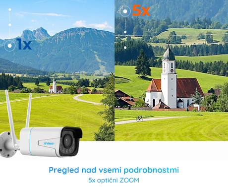 Reolink W430 IP kamera, 8MP Ultra HD, WiFi 6, nočno snemanje, IR LED diode, reflektorji, vodoodporna, aplikacija, dvosmerna komunikacija, 5x ZOOM, bela