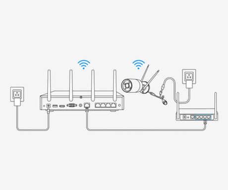 Reolink NVS12-8MB4W varnostni komplet, Dual WIFI 6, 1x snemalna enota + 4x IP kamere, 4K 8MP Ultra HD, 2TB disk, priklop do 12 kamer, razširljiv spomin, neprekinjeno snemanje, PoE / WiFi namestitev