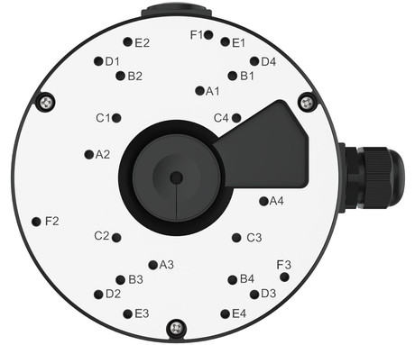 Reolink D20 Junction Box, zaščita za kable in RJ-45 konektor, kompatibilnost z Reolink kamerami, enostavna namestitev, črna