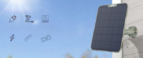 Reolink SOLARNI PANEL 2, 6W, solarno napajanje kamer, 4m kabel, USB Type-C, kamuflažni