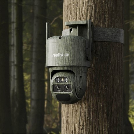 Reolink TRACKMIX G770 CAMO IP kamera, 8MP 4K Ultra HD, 4G LTE, 355° vrtenje, 6x hibridni ZOOM, 36.72Wh baterija, AI zaznavanje, barvni Night Vision, aplikacija, dvosmerna komunikacija, pametni alarm