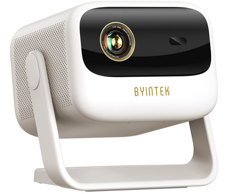 BYINTEK UFO U90 MAX prenosni 4LED DLP projektor, Android TV, Dual WIFI, Bluetooth, polnilna baterija, 700 ANSI lumnov, samodejni fokus, STEREO zvočniki, max 4K UHD, USB / HDMI / AUX, +daljinec, bel