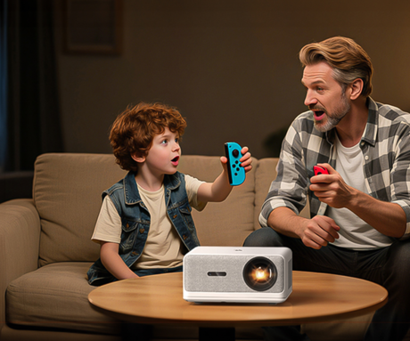 BYINTEK LOVE U14 PRO prenosni LED projektor, Android, WIFI 6, Bluetooth, 1500 ANSI lumnov, STEREO zvočniki, samodejni fokus, deljenje zaslona, max 4K UHD, USB / HDMI / AUX / RJ-45, +daljinec