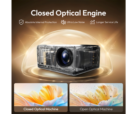 BYINTEK LOVE U14 PRO prenosni LED projektor, Android, WIFI 6, Bluetooth, 1500 ANSI lumnov, STEREO zvočniki, samodejni fokus, deljenje zaslona, max 4K UHD, USB / HDMI / AUX / RJ-45, +daljinec