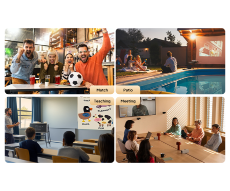 BYINTEK LOVE U14 PRO prenosni LED projektor, Android, WIFI 6, Bluetooth, 1500 ANSI lumnov, STEREO zvočniki, samodejni fokus, deljenje zaslona, max 4K UHD, USB / HDMI / AUX / RJ-45, +daljinec