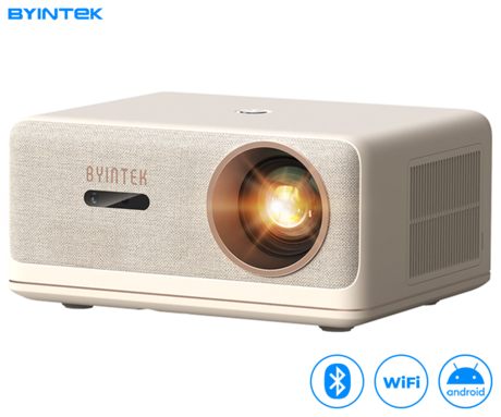 BYINTEK LOVE U14 PRO prenosni LED projektor, Android, WIFI 6, Bluetooth, 1500 ANSI lumnov, STEREO zvočniki, samodejni fokus, deljenje zaslona, max 4K UHD, USB / HDMI / AUX / RJ-45, +daljinec