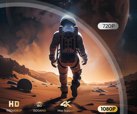 BYINTEK LOVE U14 PRO prenosni LED projektor, Android, WIFI 6, Bluetooth, 1500 ANSI lumnov, STEREO zvočniki, samodejni fokus, deljenje zaslona, max 4K UHD, USB / HDMI / AUX / RJ-45, +daljinec