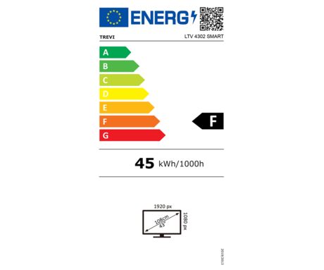 TREVI LED TV 4302, 43", Full HD, SMART Android, WiFi, HDMI, USB, CI+, RJ-45, audio/video, daljinski upravljalnik, črn