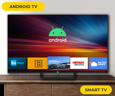 TREVI LED TV 4302, 43", Full HD, SMART Android, WiFi, HDMI, USB, CI+, RJ-45, audio/video, daljinski upravljalnik, črn