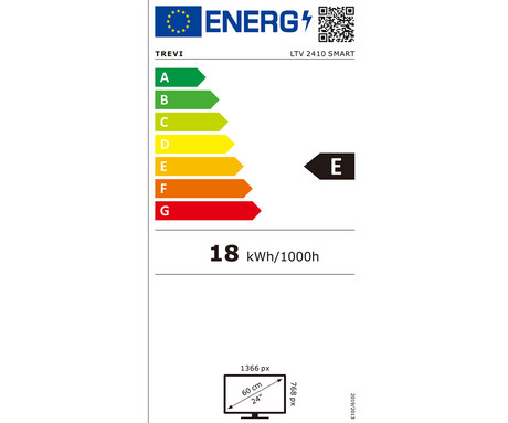 TREVI 2410 LED TV sprejemnik, 61cm (24"), SmartTV, Android, HD, 220V+12V napajanje, DVB-T2 / DVB-S2 / CI+, HDMI, USB, Hotel Mode