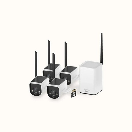 SWANN MR4KSD4 MaxRanger4K brezžični varnostni sistem, 4K UHD, 4x kamera, 1x snemalna enota, WIFI HaLow, TrueDetect+, APP, Sony STARVIS, Night2Day snemanje, mikrofon, zvočnik, IP66, +microSD