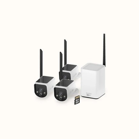 SWANN MR4KSD3 MaxRanger4K brezžični varnostni sistem, 4K UHD, 3x kamera, 1x snemalna enota, WIFI HaLow, TrueDetect+, APP, Sony STARVIS, Night2Day snemanje, mikrofon, zvočnik, IP66, +microSD