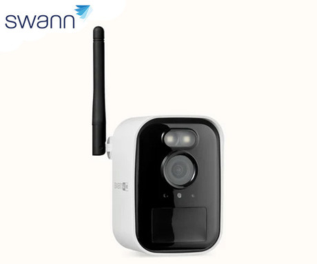 SWANN MRMINICAM MaxRanger4K Mini brezžična IP varnostna kamera, 4K UHD, WIFI HaLow, TrueDetect+, 6000mAh polnilna baterija, APP, Night2Day snemanje, mikrofon, zvočnik, IP66