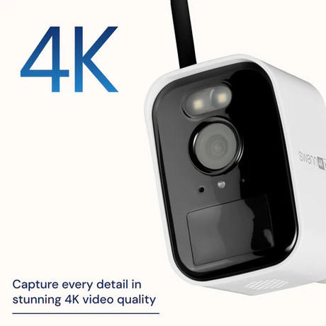 SWANN MRMINICAM MaxRanger4K Mini brezžična IP varnostna kamera, 4K UHD, WIFI HaLow, TrueDetect+, 6000mAh polnilna baterija, APP, Night2Day snemanje, mikrofon, zvočnik, IP66