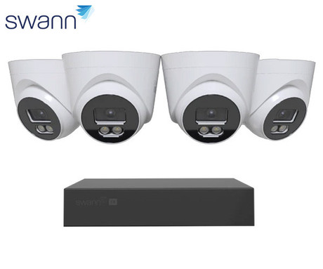 SWANN EliteX 12MP Series / 8ch NVR / 2TB / 4x EX12MPD 12MP Dome IP Cameras