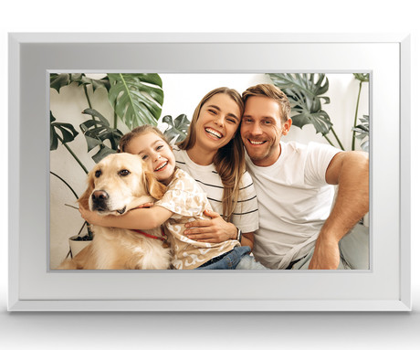 NAVITEL FR101 PRO pametni digitalni foto okvir, 25.6cm (10.1"), HD IPS zaslon na dotik, FRAMEO aplikacija, WIFI, Android + iOS, 1GB RAM, 32GB ROM, razširljiv spomin, zvočniki, stojalo, USB-C, bel