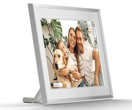 NAVITEL FR101 PRO pametni digitalni foto okvir, 25.6cm (10.1"), HD IPS zaslon na dotik, FRAMEO aplikacija, WIFI, Android + iOS, 1GB RAM, 32GB ROM, razširljiv spomin, zvočniki, stojalo, USB-C, bel