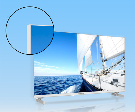 THOMSON 32HG2S14 LED TV sprejemnik, 81cm (32"), HD, Google TV, WiFi, Bluetooth, Dolby Audio, Google Assistant, Chromecast, Frameless oblika, pametni daljinec, bel (Pure White)