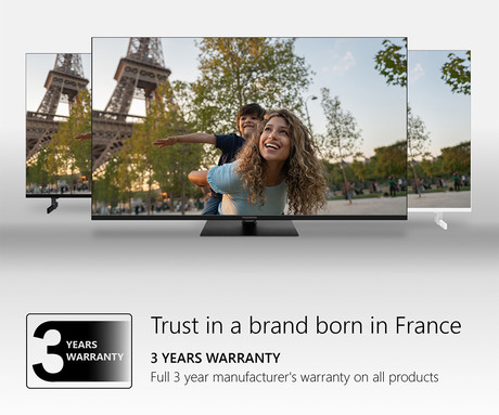 THOMSON 32HG2S14 LED TV sprejemnik, 81cm (32"), HD, Google TV, WiFi, Bluetooth, Dolby Audio, Google Assistant, Chromecast, Frameless oblika, pametni daljinec, bel (Pure White)
