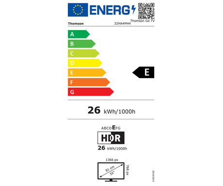 THOMSON 32HA4M44 GO TV sprejemnik, 81cm (32"), HD, Android, 5000mAh baterija, bel (Pure White)