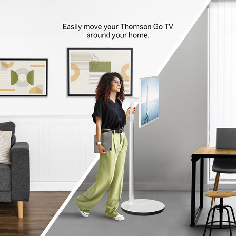 THOMSON 32HA4M44 GO TV sprejemnik, 81cm (32"), HD, Android, 5000mAh baterija, bel (Pure White)