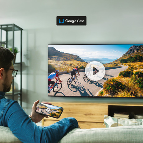 THOMSON 75MG7C15 MiniLED TV sprejemnik, 190cm (75"), 4K UHD, Google TV, 144Hz, WiFi, Bluetooth, HDR10, Dolby Atmos & Vision, STEREO zvočniki, Google Assistant, Chromecast, HOTEL Mode, pametni daljinec