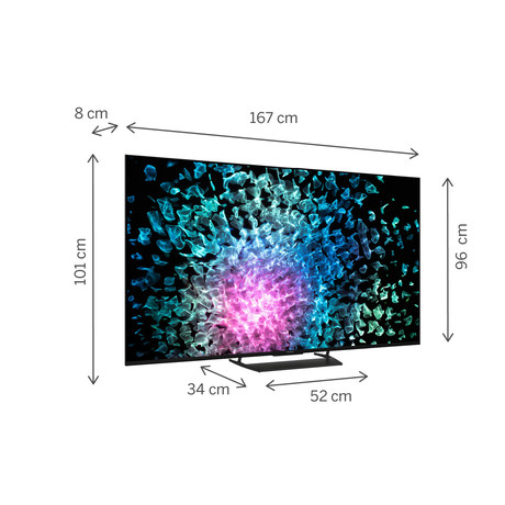 THOMSON 75MG7C15 MiniLED TV sprejemnik, 190cm (75"), 4K UHD, Google TV, 144Hz, WiFi, Bluetooth, HDR10, Dolby Atmos & Vision, STEREO zvočniki, Google Assistant, Chromecast, HOTEL Mode, pametni daljinec