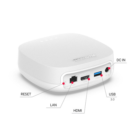 THOMSON STREAMING BOX PLUS 270 multimedijski predvajalnik / center, 4K UHD, Google TV, WiFi, Bluetooth, Dolby Vision&Atmos, Google Assistant, Chromecast, mikrofon, pametni daljinec, bel (Pure White)