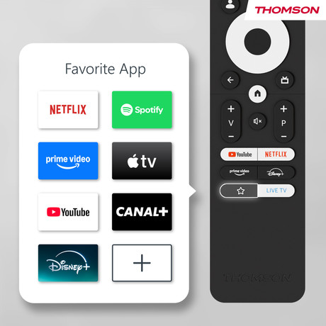 THOMSON 24HQG3S15C QLED TV sprejemnik, 61cm (24"), HD, Google TV, 220V + 12V napajanje