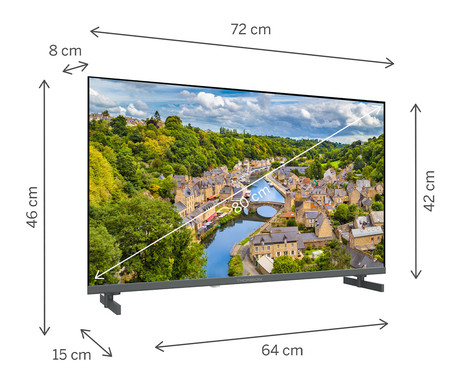 THOMSON 32FQG3S15C QLED TV sprejemnik, 81cm (32"), Full HD, Google TV