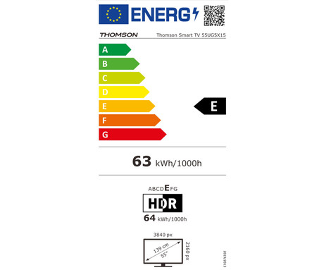 THOMSON 55UG5X15 LED TV sprejemnik, 139cm (55"), 4K UHD, Google TV