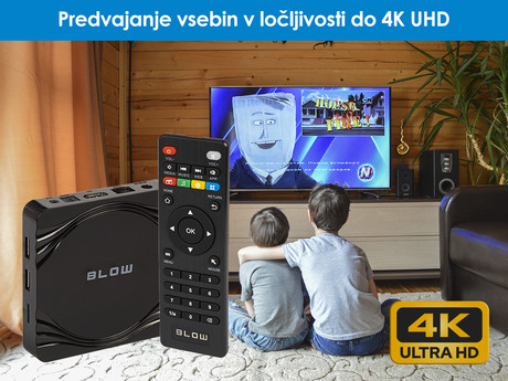 EOL - Blow Android TV BOX 77-302, 4K-UHD, WiFi, LAN, Bluetooth, 2GB+16GB, HDMI 2.0 4K