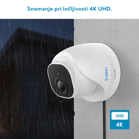 EOL - Kamera Reolink D800, zunanja/notranja, 4K-Ultra HD (3840x2160), PoE), nočno snemanje, senzor gibanja, IP66, upravljanje na daljavo