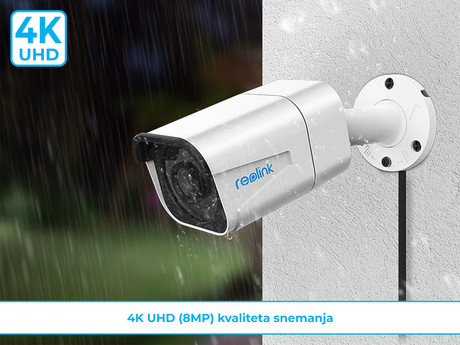 Reolink PoE set, RLK8-810B4-A, 4K-UHD, AI, NVR snemalna enota (8x), 2T trdi disk + 4x IP kamere 4K B810A