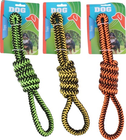 Pet Toys vrv igrača za pse, zelena, oranžna, rumena, 37cm