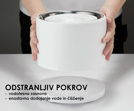PETKIT EWERSWEET 3 PRO pametna vodna fontana, za pse / mačke, 1.6L prostornina, 3 načini delovanja, Wireless vodna črpalka, Bluetooth, aplikacija, enostavno čiščenje, 19.5x19.5x14.8cm, bela
