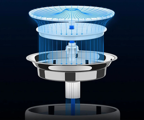 PETKIT EWERSWEET 3 PRO pametna vodna fontana, za pse / mačke, 1.6L prostornina, 3 načini delovanja, Wireless vodna črpalka, Bluetooth, aplikacija, enostavno čiščenje, 19.5x19.5x14.8cm, bela