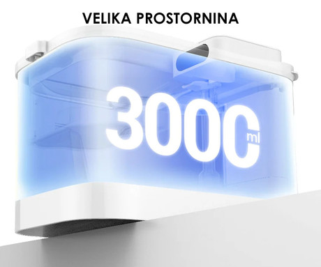 PETKIT EWERSWEET MAX pametna vodna fontana, za pse / mačke, 3L prostornina, 3 načini delovanja, polnilna baterija, Wireless vodna črpalka, Bluetooth, aplikacija, enostavno čiščenje, 26.5x19x17cm