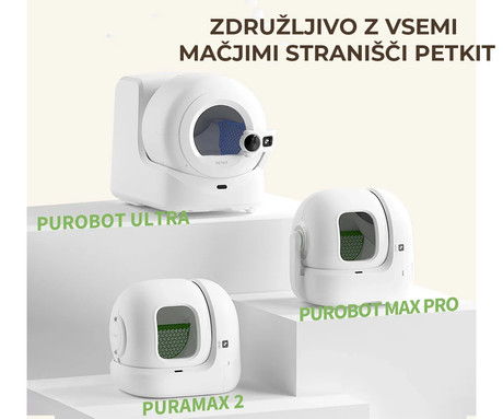 PETKIT NATURAL CAT LITTER komplet naravne mačje stelje / peska, 4 vreče, naravni materiali, hitro strjevanje, brez prahu, biorazgradljiva zasnova, nelepljivi materiali