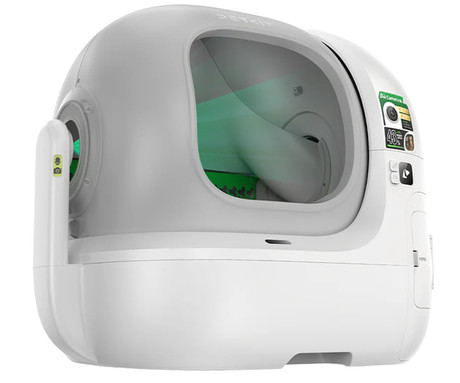 PETKIT PUROBOT MAX PRO 2 pametno mačje stranišče, za vse velikosti, AI kamera + zdravje, 360°  zaščita, ShieldBase zasnova, Triple nadzor vonjav, tiho delovanje, WIFI, aplikacija, 66x60x54cm, sivo