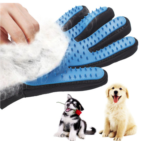 EOL - Komplet za nego vašega psa, 5/1 - rokavica za česanje in odstranitev dlak + komplet za umivanje