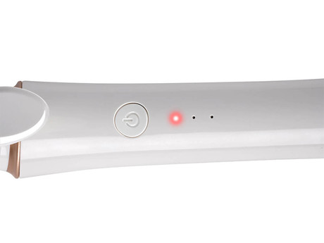 ALPINA ravnalnik / likalnik za lase, 25W, nastavljiva temperatura, LED indikator, 360° kabel, bel