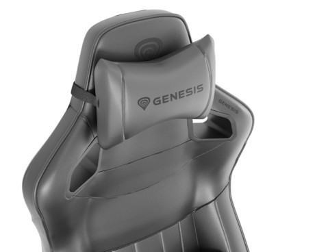 GENESIS NITRO 950 gaming / pisarniški stol, ergonomski, nastavljiva višina / naklon, zibanje, 2x blazina, 4D nasloni za roke, najlonska kolesa, eko usnje, do 150kg, črn