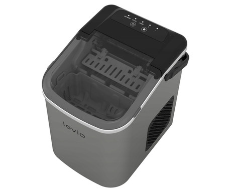 MANTA LOVIO LVIM001SL ledomat / naprava za izdelovanje ledu, 112W, 10kg/24ur, 1.1L rezervoar, S/L velikost kock, samodejno čiščenje, tiho delovanje, nerjaveče jeklo, +zajemalka, srebrn (Silver)