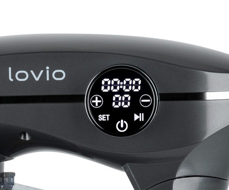 MANTA LOVIO LVSTM03P ChefMaster kuhinjski robot / mešalnik, 1800W moč, 6.5L posoda, 10 hitrosti, zaslon, Pulse funkcija, stepanje / mešanje / gnetenje, nerjaveče jeklo, +dodatki, siv (Titanium Gray)