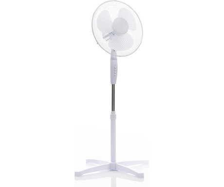 PLATINET PSF1616 ventilator, 16" (41cm), 40W moč, 3 lopatice, samostoječ, MESH zaščitna mreža, robustna konstrukcija, nizka poraba energije, tiho delovanje, kovina, 120x60x60cm, bel