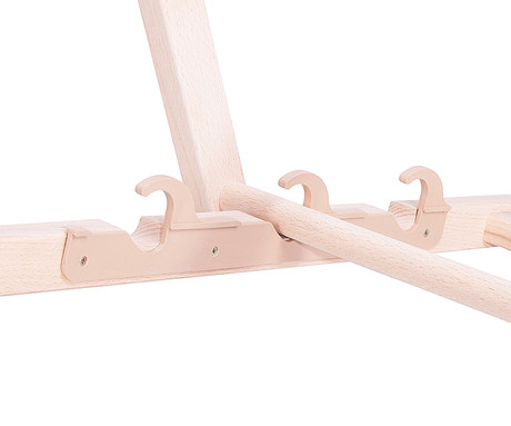 PLATINET PSW leseni ležalnik, MADE in EU, 3 stopnje nastavitve, zložljiva oblika, ultra lahka teža, zaščita pred nenamernim zlaganjem, bukov les, UV & vodoodporna tkanina, črn