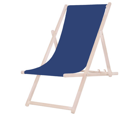 PLATINET PSW leseni ležalnik, MADE in EU, 3 stopnje nastavitve, zložljiva oblika, ultra lahka teža, zaščita pred nenamernim zlaganjem, bukov les, UV & vodoodporna tkanina, moder